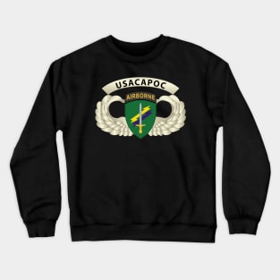 USACAPOC Wings with Wing Tab Crewneck Sweatshirt